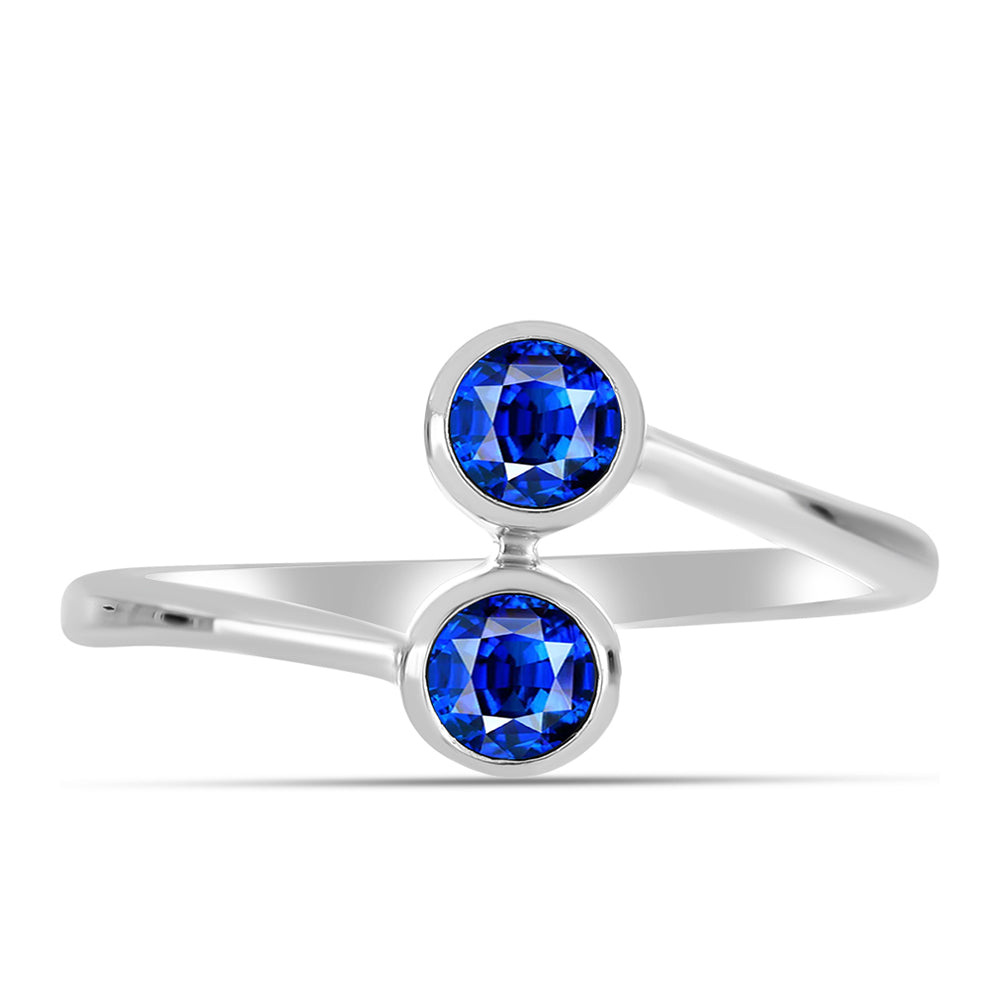Strieborný Prsteň s Austrálskym Modrým Zafírom