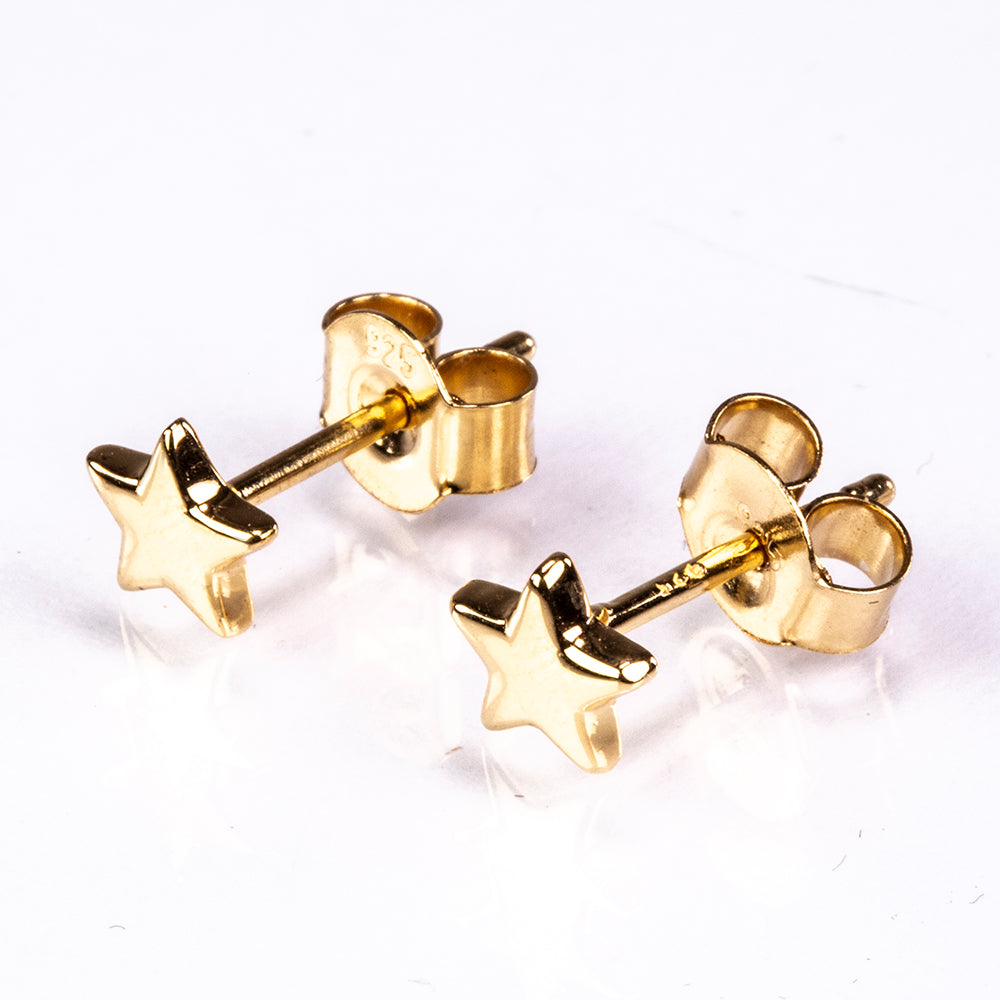 Pozlátené Strieborné Náušnice 1 