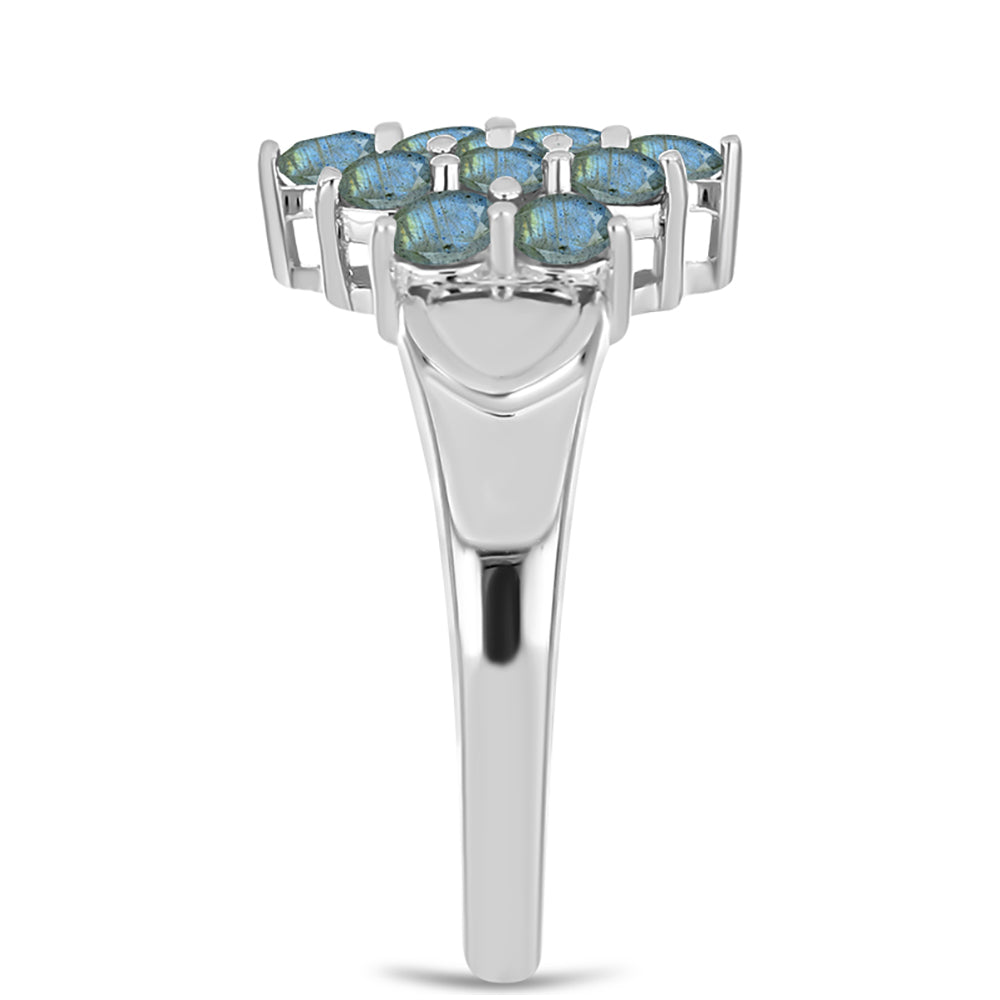 Strieborný Prsteň s Labradoritom 4 