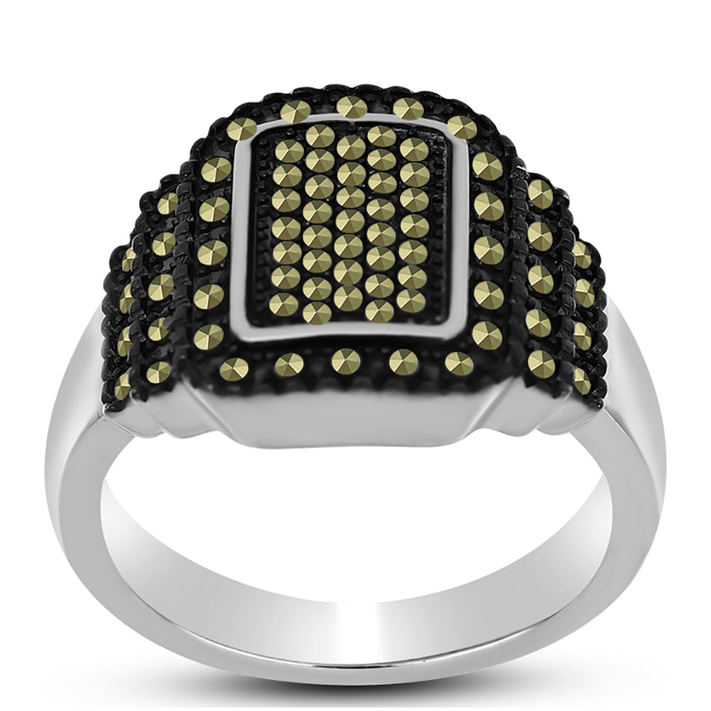 Strieborný Prsteň s Rakúskym Markasitom
