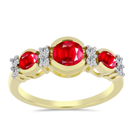 Pozlátený Strieborný Prsteň s Červeným Achátom a Bielym Topásom