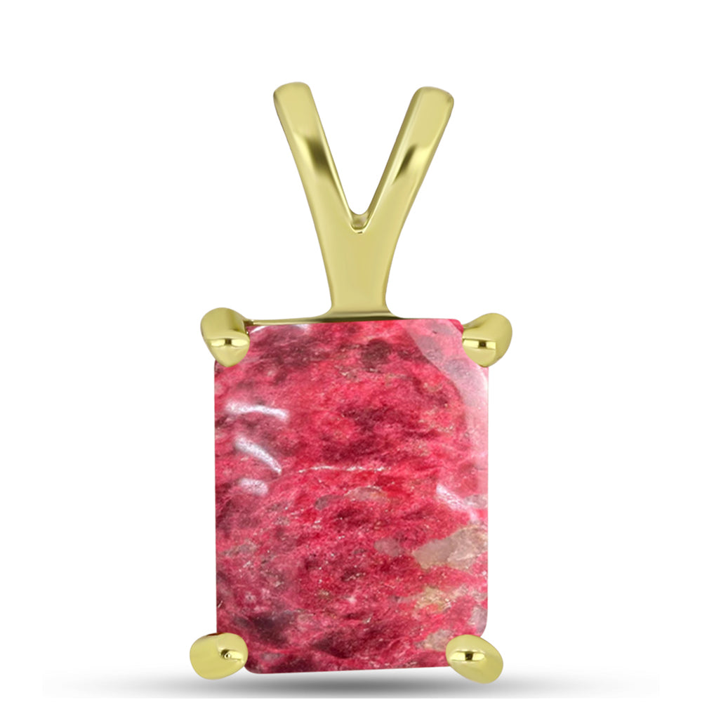 Pozlátený Strieborný Prívesok s Thulitom 1 