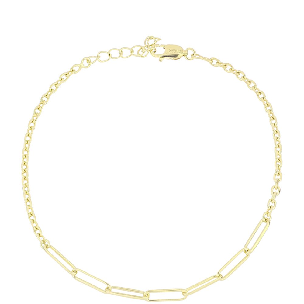 Pozlátené Strieborné Sada ( Náhrdelník+Náramok )