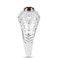 Strieborný Prsteň s Bartonským Granátom