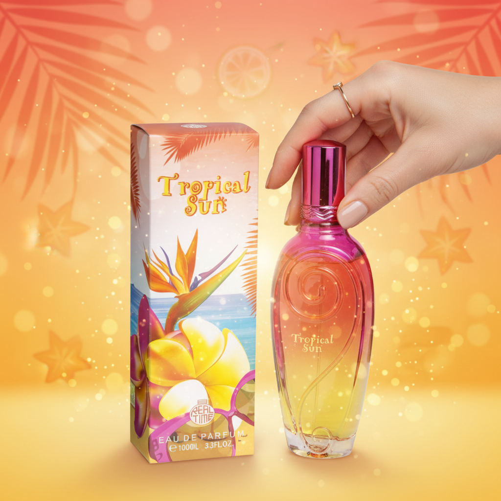 100 ml Eau de Parfum "TROPICAL SUN" Ovocná Pižmová Vôňa pre Ženy, s 3 % obsahom esenciálnych olejov 4 