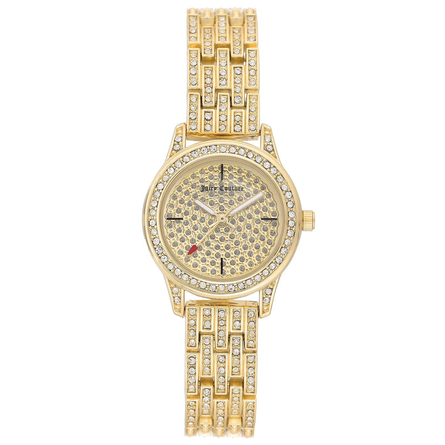 Juicy Couture Dámske hodinky z nehrdzavejúcej ocele v zlatej farbe