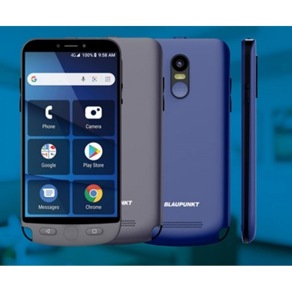 Blaupunkt Guardian Ergonomický Chytrý Telefón Nezávislý na SIM karte s Funkciou Tiesňového Volania