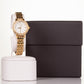 Vysoko kvalitné zliatinové hodinky s mechanizmom Miyota v darčekovej krabičke, Biely ciferník