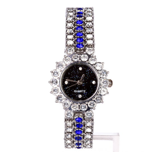 4dielna sada šperkov Emporia prémiovej kvality s hodinkami, náhrdelníkom, náramkom a náušnicami v exkluzívnej darčekovej krabičke s koženým efektom