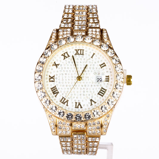 5dielna sada šperkov Emporia prémiovej kvality s hodinkami, náhrdelníkom, náramkom, náušnicami a prsteňom, v exkluzívnej darčekovej krabičke s koženým efektom