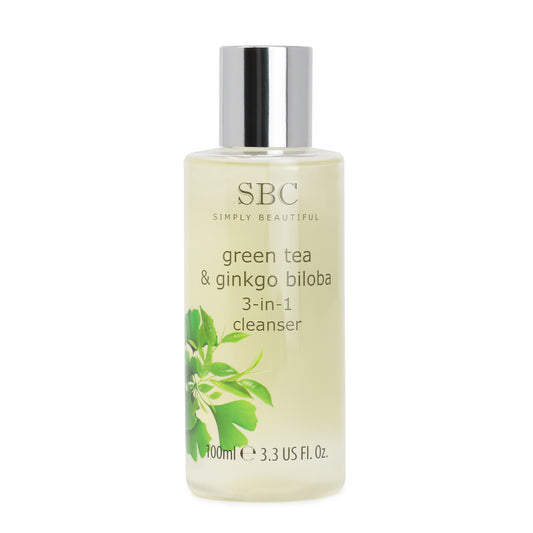 Energizujúci Čistič pleti tváre 3v1 Zelený čaj & Ginkgo biloba, 100 ml