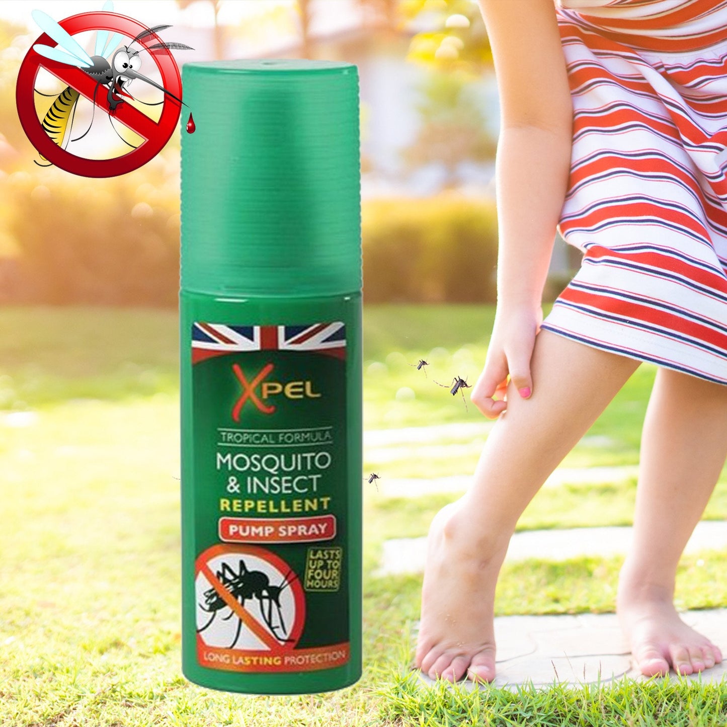 Ultra-dlho účinkujúci, komáre a hmyz odpudzujúci sprej pre dospelých - 120ml