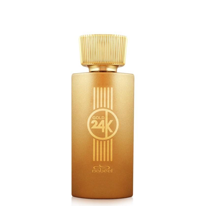 100 ml Eau de Parfum 24K Gold Kvetinová-Ovocná-Drevitá Vôňa pre Mužov a Ženy - Galéria Šperkov