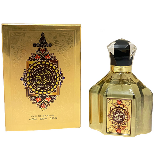 100 ml toaletná voda pre mužov Sheikh Gold orientálna korenistá santalová vôňa s vanilkou pre mužov