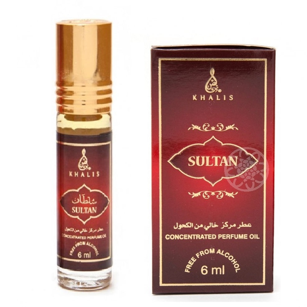 6 ml Parfémový olej Sultan pižmová, jantárová vôňa, unisex