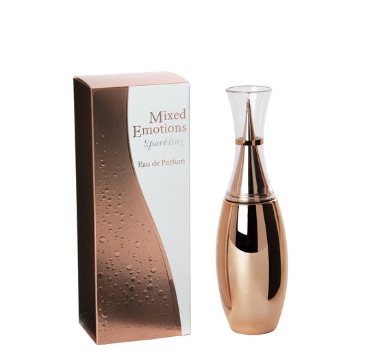 100 ml Eau de Parfume "MIXED EMOTIONS SPARKLING" Kvetinovo Drevitá Vôňa pre Ženy, s 6% obsahom esenciálnych olejov