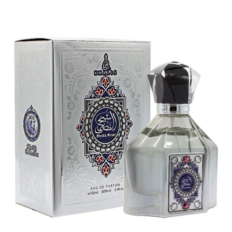 100 ml Eau de Perfume SHEIKH SILVER Sladká Orientálna Vôňa pre Mužov 1 