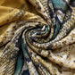 Žltý Šál-šatka s Hadím vzorom, 90 cm x 190 cm