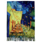 Vlnený šál-šatka, 70 cm x 180 cm, Van Gogh -Terrace At Night