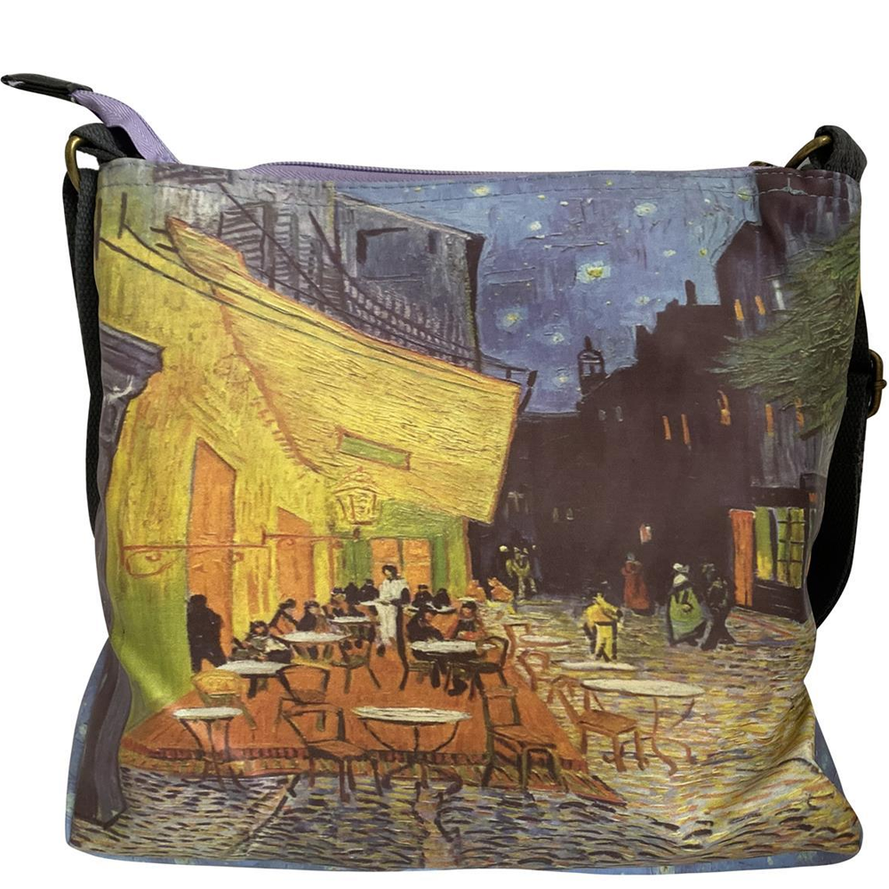 Nákupná taška, Van Gogh - Terrace At Night, 29 cm x 26 cm